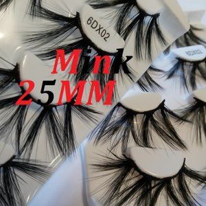 New 6D Mink Eyelashes 25mm Spider Web 4Pair Lash